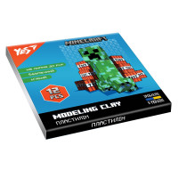 Пластилин YES Minecraft 12 цветов 240 г (540668)