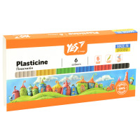 Пластилін Orange Line 6 кольорів 120 г YES (540686)
