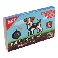 Пластилін YES 8Bit UA 8 кольорів 160 г (540644)