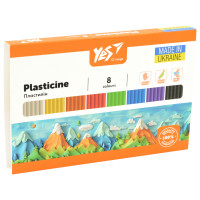 Пластилін Orange Line 8 кольорів 160 г YES (540687)