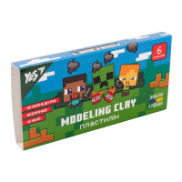 Пластилін YES Minecraft 6 кольорів 120 г (540628)