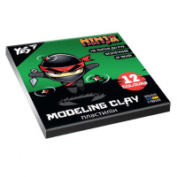 Пластилін YES Ninja 12 кольорів 240 г (540620)