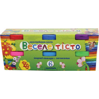 Пластилиновая паста Веселое тесто 6 цвета 30гр. к/к код: 540239