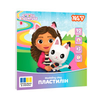 Пластилін Yes Gabby Dollhouse 12 кольорів 240 г (540729)