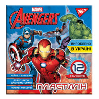 Пластилин YES Marvel 12цв 240г (540562)