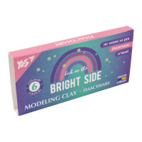 Пластилін YES Glamour 6 кольорів 120 г (540640)