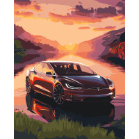 Картина за номерами Тесла (Tesla) 40*50 см Орігамі (LW3323)