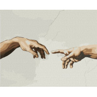 Картина по номерам Создание Адама. Микеланджело 40х50см в термопакете ТМ Идейка Украина (KHO4821)
