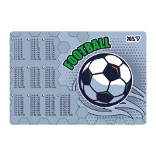 Підкладка для столу пластикова Football таблиця множення 42х29 см YES (492377)