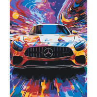 Картина за номерами Мерседес арт (Mercedes-Benz) 40*50 см Origamі (LW3313)