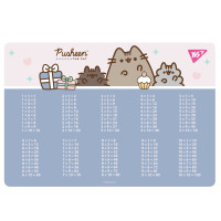 Підкладка пластикова для столу Yes Pusheen табл. множ. фіолетова (492324)