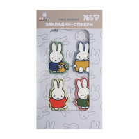 Закладки-стікери Yes Miffy пластик 80 шт 4х20 (170448)