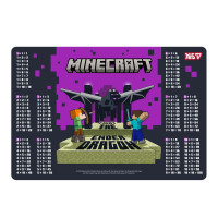 Підкладка для столу пластикова Yes Minecraft з підказками таблиця множення 42*29см (492363)