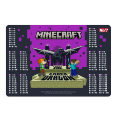 Підкладка для столу пластикова Yes Minecraft з підказками таблиця множення 42*29см (492363)
