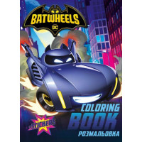 Книжка-розмальовка зі стікерами Batman: Batwheels Warner Bros. 21x29 Ідейка (LCB39)