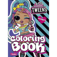 Книжка-розмальовка зі стікерами Tweens Emma Emo 21x29 Ідейка (LCB8)