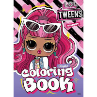 Книжка-розмальовка зі стікерами Tweens Cherry 21x29 Ідейка (LCB29)