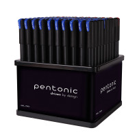 Ручка гелевая LINC Pentonic дисплей 100 шт 0.6 мм синяя (412039)