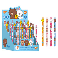 Ручка гелевая пиши-стирай Line Friends 0.5 мм синяя YES (420377)