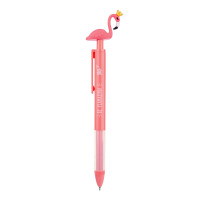 Ручка масляная YES Caribbean flamingo автоматическая с короной 07 мм синяя (412002)