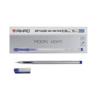 Ручка гелевая чёрная AIHAO 0,38мм упаковка 12 шт (GP1450)