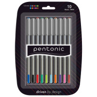 Ручка шариковая LINC Pentonic 1,0 мм набор 10 шт микс цветов (412199)