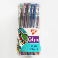 Ручка гелевая Metallic 15 цветов YES (420428)