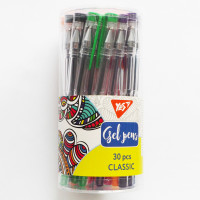 Ручка гелева Classic 15 кольорів YES (420429)