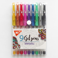 Набір гелевих ручок Metallic 9 штук YES (420433)