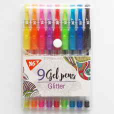 Набір гелевих ручок Glitter 9 штук YES (420431)