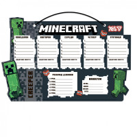 Шкільний розклад Yes Minecraft картон 30х40см (470538)
