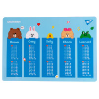Підкладка для столу Line Friends таблиця множення YES (492174)