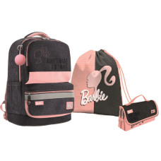 Набор школьный 3 в 1 ортопедический рюкзак + пенал + сумка Yes S-30 Juno XS Collection Barbie (557998)