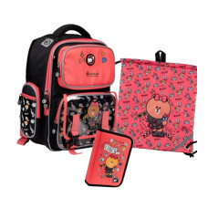 Набор рюкзак школьный ортопедичный + пенал + сумка Yes Line Friends S-101 (559592К)