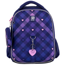 Рюкзак шкільний ортопедичний Kite NEW Education Check and Hearts 35x26x13 (K24-555S-1)