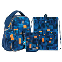 Набір рюкзак ортопедичний +пенал+сумка Kite NEW Blocks (SET_K24-555S-6)
