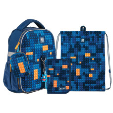 Набір рюкзак ортопедичний +пенал+сумка Kite NEW Blocks (SET_K24-555S-6)