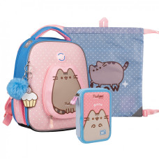 Набор рюкзак ортопедический + пенал + сумка YES Н-101 Pusheen (559777)