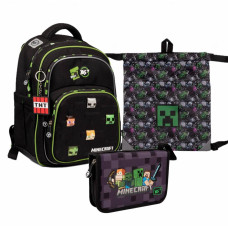 Набор рюкзак школьный ортопедичный + пенал + сумка Yes Minecraft S-91 (559753К)