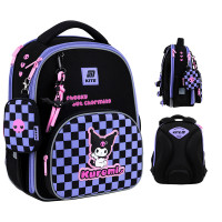 Рюкзак шкільний каркасний Kite котик Kuromi 38 см (HK25-556M)
