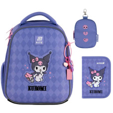 Рюкзак шкільний каркасний Kite котик Kuromi 36 см (HK25-555S-2)