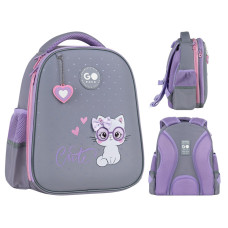 Рюкзак шкільний напівкаркасний GoPack Education Cute Kitty спинка 34 см (GO26-165S-3)