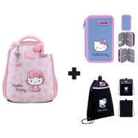 Набір шкільний каркасний рюкзак + пенал + сумка Kite Education Hello Kitty (HK26-555S-2К1)