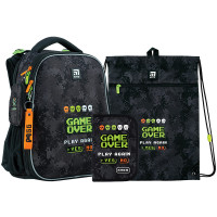 Набір рюкзак ортопедичний +пенал+сумка Kite NEW Game Over (SET_K24-531M-6)