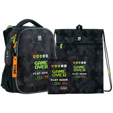 Набір рюкзак ортопедичний +пенал+сумка Kite NEW Game Over (SET_K24-531M-6)