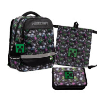 Набор рюкзак школьный ортопедичный + пенал + сумка Yes Minecraft S-52 Ergo (559570К)