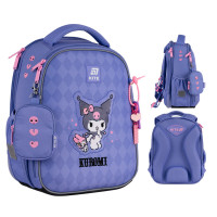 Рюкзак шкільний каркасний Kite котик Kuromi 36 см (HK25-555S-2)