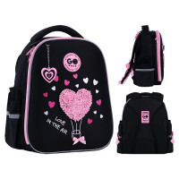 Рюкзак шкільний напівкаркасний GoPack Education Heart спинка 34 см (GO26-165S-2)