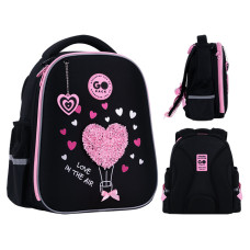 Рюкзак шкільний напівкаркасний GoPack Education Heart спинка 34 см (GO26-165S-2)