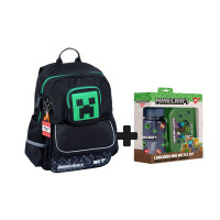 Набір шкільний Yes Minecraft Adventure S-104S для хлопця 37 см + ланч-бокс і пляшка Minecraft (550262К1)